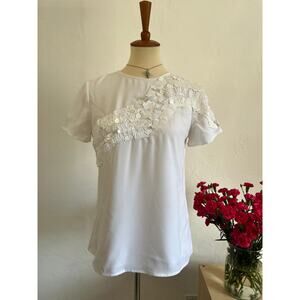 NWT Banana Republic White Blouse XS